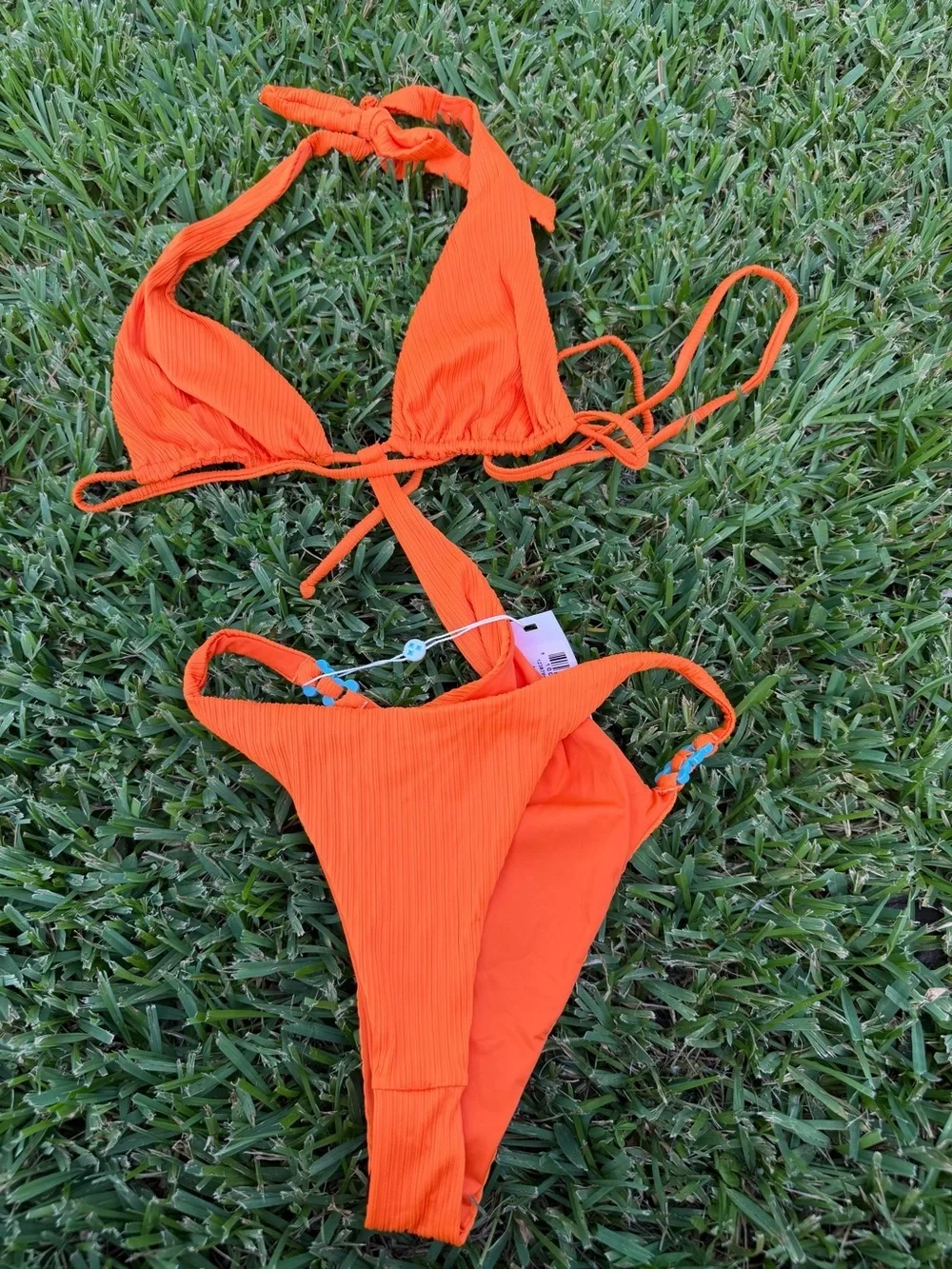 Frankies Bikinis April Plissé Monokini One Piece Papaya NWT Large $190